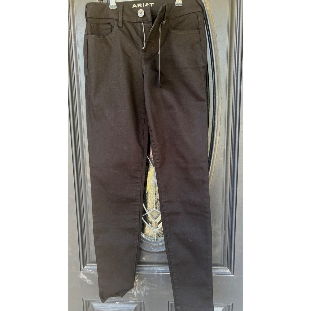 Ariat Perfect Rise Skinny Jeans Black Colorlock Denim 10033567 Womens 26R NEW